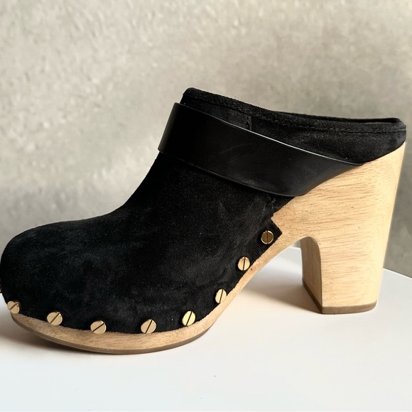 🌸VERÓNICA BEARD🌸 Womens Dacey Suede Slip On Clogs Size: 5M - Picture 6 of 15